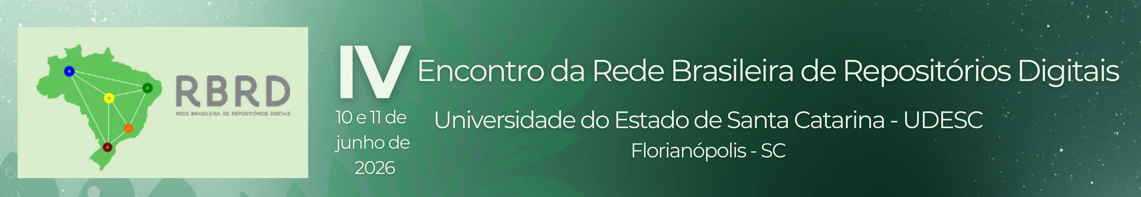 Divulgação do IV ENCONTRO DA RBRD